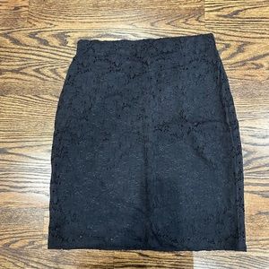 Alfani Black Lace Pencil skirt size 6